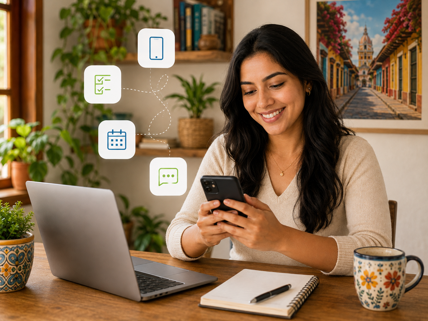 Tareas en línea de medio tiempo desde el celular